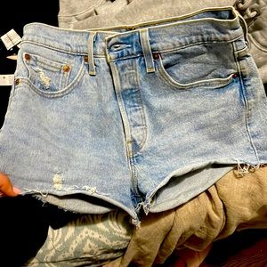 501 levi’s blue jean short